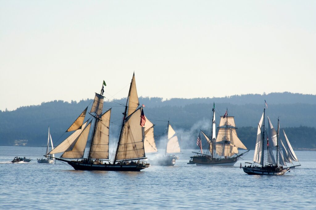 Sea Ships Battle, Victoria, BC, Canada